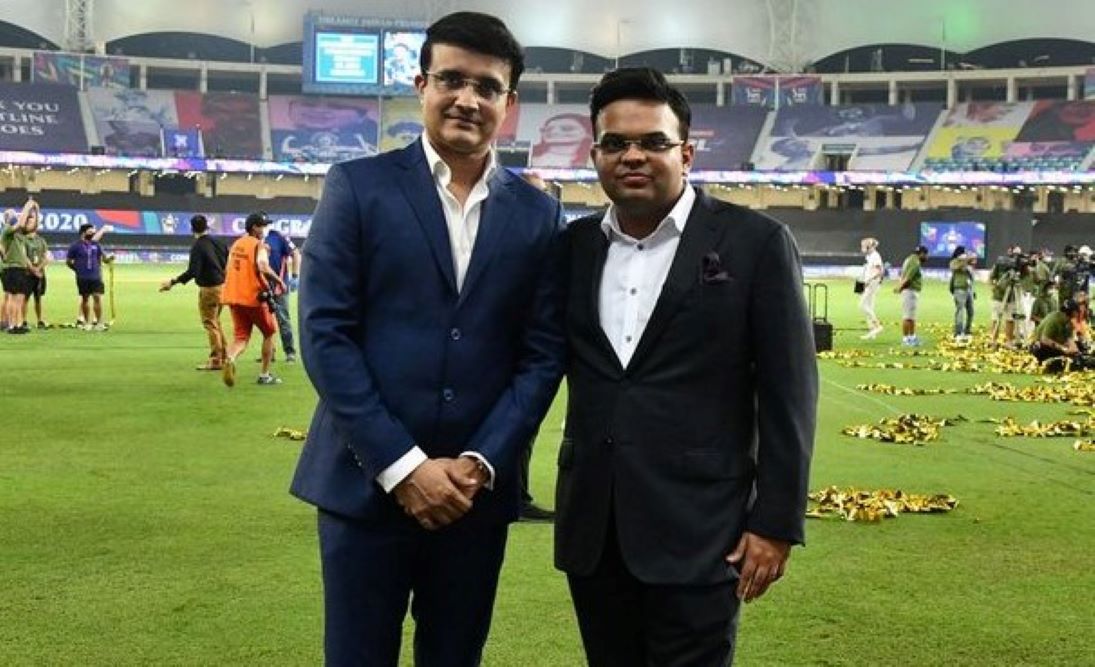 File : Sourav Ganguly with ICC Chairman Jay Shah.